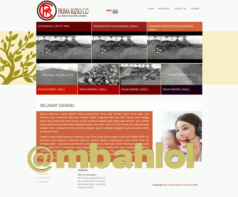 Website Prima Rizki Co Palm Product Collector & Exporter