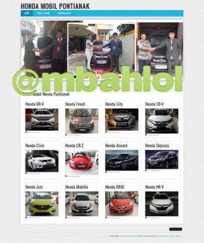 Website Sales Honda Pontianak